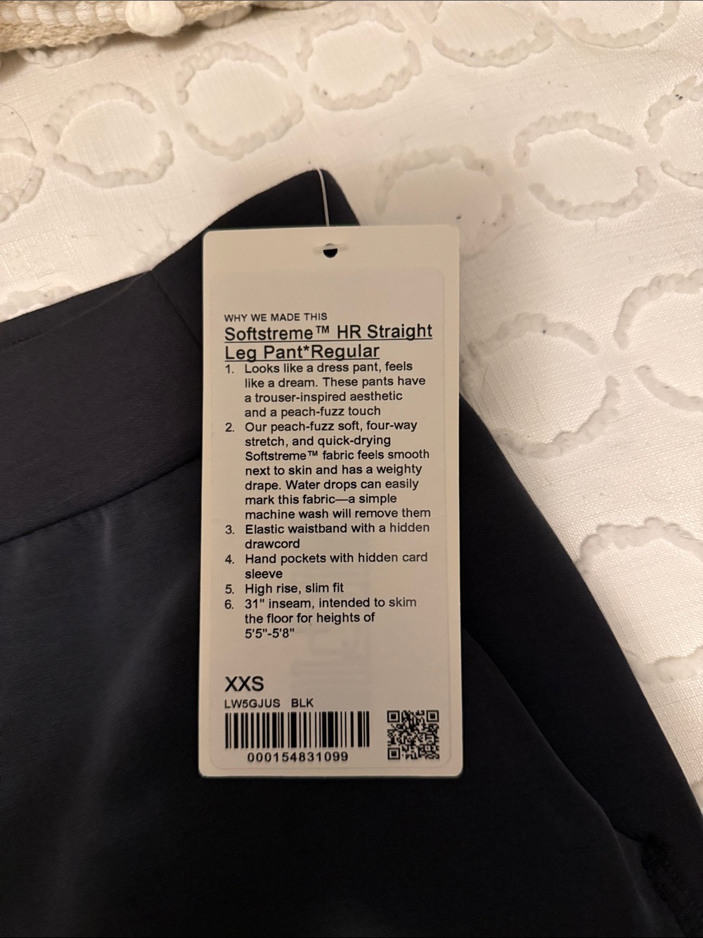 lululemon softstreme straight leg pant- regular - Picture 3 of 3